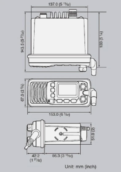 Icom IC-M304 VHF Marine Radio